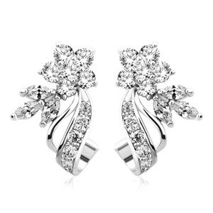 Morla White Sapphire Flower Earrings